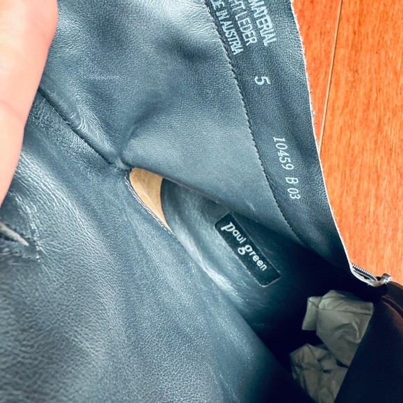 Paul green Nirvana square toe block heels ankle zip up bootie brown Au 5 US 7.5 - Picture 11 of 12